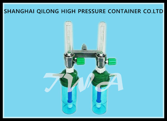 Κίνα Πλαστικό διπλό Flowmeter ρυθμιστών οξυγόνου σώματος 0.35MPa τοποθετημένο τοίχος προμηθευτής