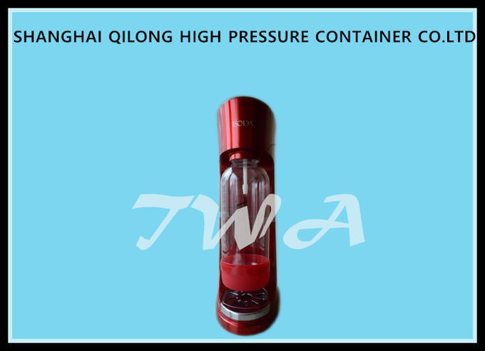 Φορητός κατασκευαστής σόδας εμπορίου εγχώριας χρήσης κόκκινου χρώματος εύκολος στα φίλτρα καθαρού νερού